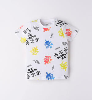 T-shirt bambino con robot
