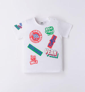 T-shirt bambino stampa adesivi