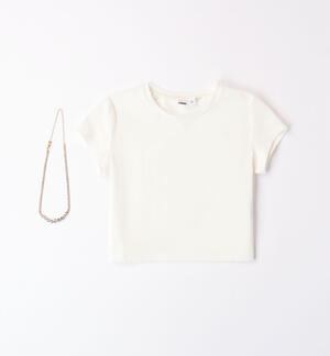 T-shirt with necklace for girls