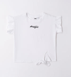 T-shirt con nodo per ragazza
