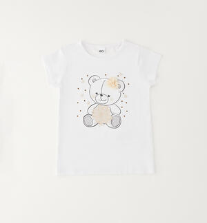 T-shirt manica corta bambina BEIGE