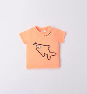 T-shirt neonato pesciolino ARANCIONE