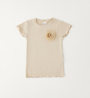 T-shirts for girls BEIGE