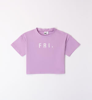 Girl's Fri print T-shirt