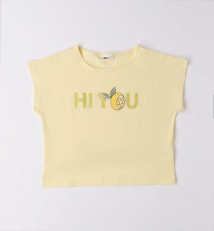 T-shirt ragazza varie fantasie GIALLO