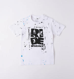 100% cotton boy's T-shirt WHITE
