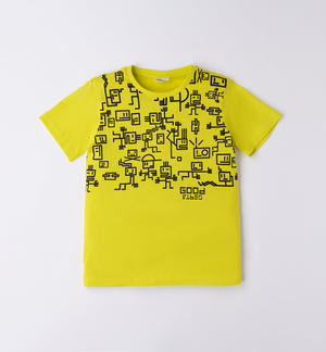 T-shirt ragazzo 100% cotone fantasie varie VERDE