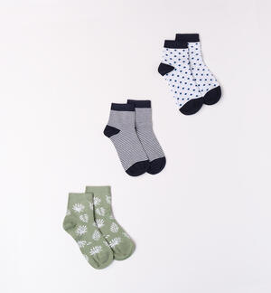 Three pairs of boys' socks