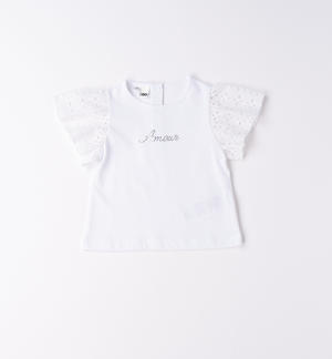 Girl's T-shirt with rhinestones
