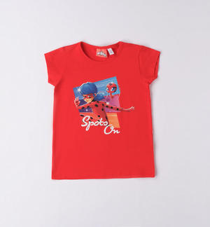 T-shirt bambina "Miraculous" ROSSO