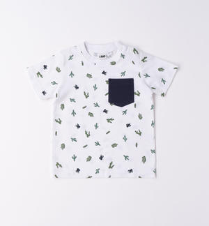 T-shirt bambino cactus e taschino