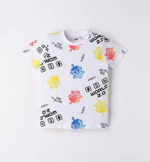 T-shirt bambino con robot