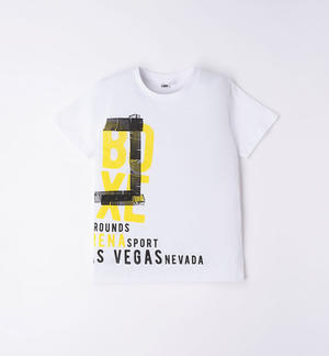 T-shirt bianca ragazzo