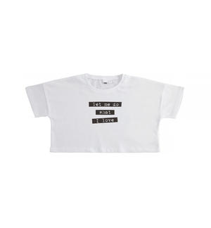T-shirt corta per ragazza