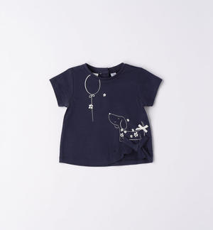 T-shirt neonata palloncino BLU