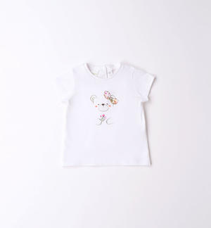 T-shirt neonata varie stampe 100% cotone ROSA