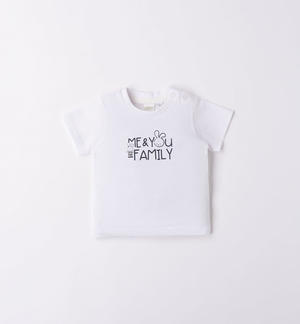 T-shirt neonato varie stampe BIANCO