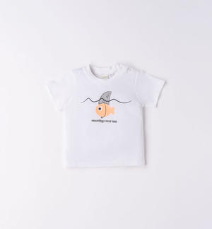 T-shirt neonato varie stampe BIANCO