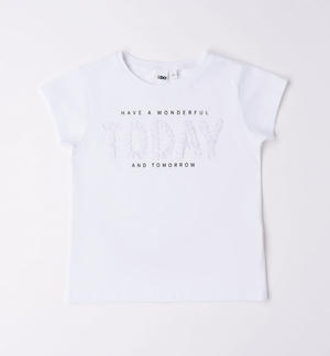 T-shirt ragazza con applicazione