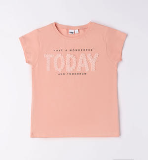 Girl's T-shirt with application PINK