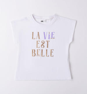 T-shirt ragazza glitter