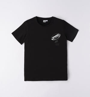 100% cotton boy's T-shirt BLACK