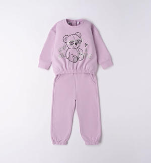 Girl's teddy bear playsuit VIOLET