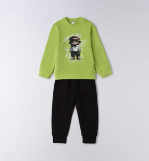 Tuta bambino 100% cotone VERDE