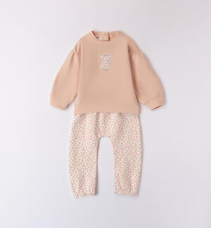 Girls' sporty tracksuit PINK