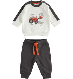 Cotton baby boy tracksuit