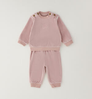 Newborn chenille jumpsuit PINK