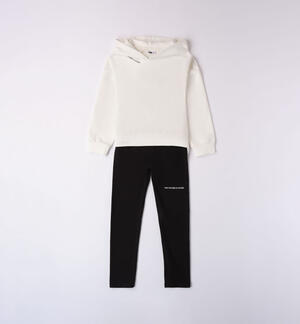 Girls' cotton tracksuit