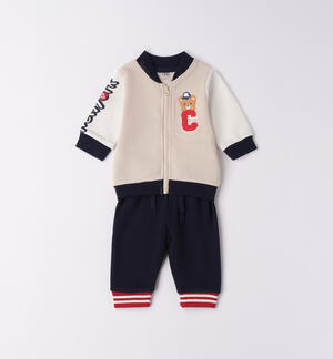 Tuta neonato due pezzi  BEIGE