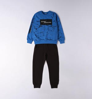 Tuta ragazzo 100% cotone BLU