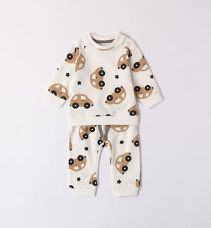 Boys' tracksuit with toy car motif