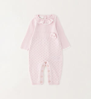 100% cotton romper suit for newborn girls PINK