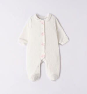 Sleepsuit with stars for baby girl