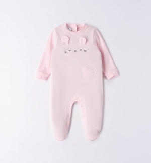 Baby girl bunny onesie PINK