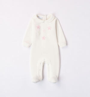 Sleepsuit with stars for baby girl