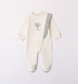 Sleepsuit with ruffles