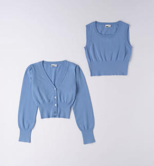 Twin set per ragazza BLU