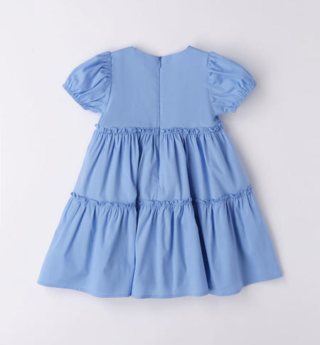 Abito a balze per bambina da 9 mesi a 8 anni iDO AZZURRO-3624