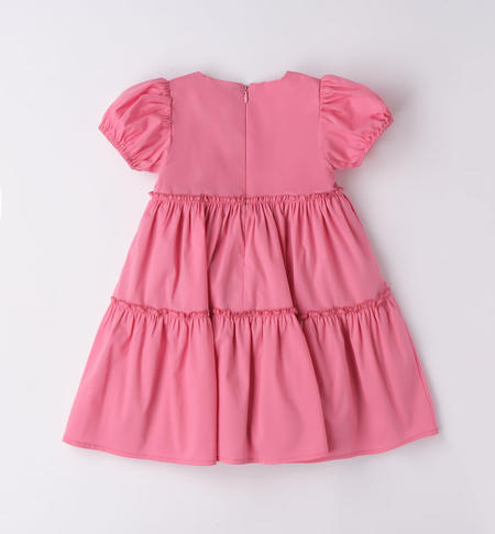 Abito a balze per bambina da 9 mesi a 8 anni iDO ROSA-2424