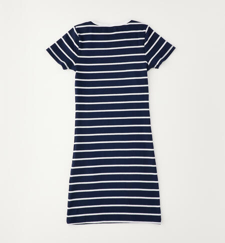 Abito a righe ragazza NAVY-3885