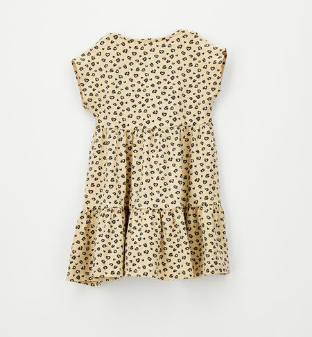 Abito animalier bambina BEIGE-ANTRACITE-6CAF