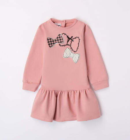 iDO dress with bows for girls aged 9 months to 8 years ROSA-2524