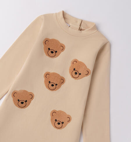 Abito bambina con orsetti BEIGE-0924