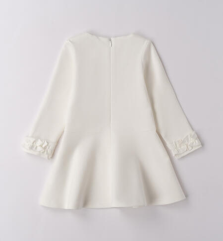 Abito bambina con perle PANNA-0112