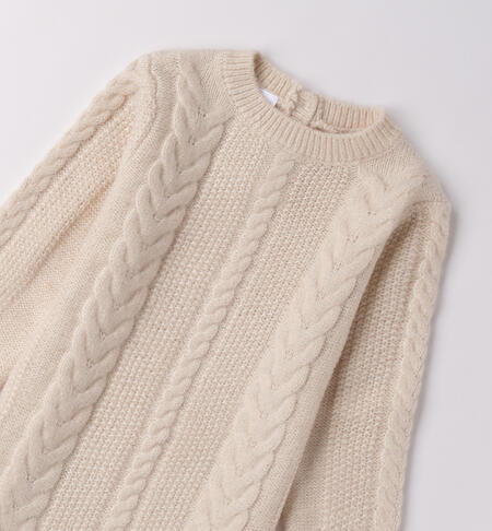 Abito bambina con trecce CRYSTAL GRAY-2911