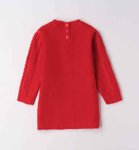 Abito bambina con trecce ROSSO-2253